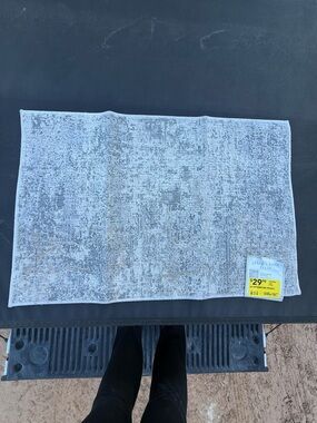 Allen + Roth Textured Gray Rug